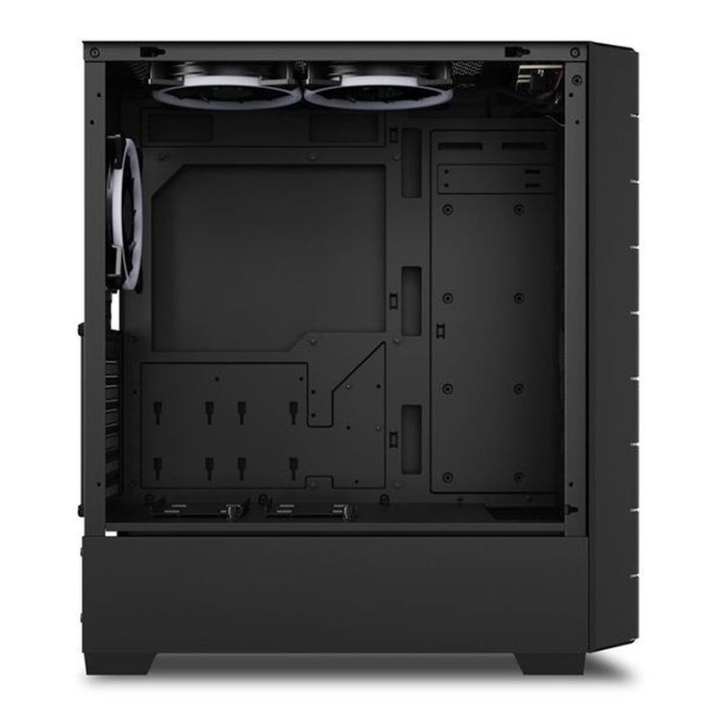 Sharkoon Számítógépház - RGB HEX (fekete; alsó táp; ATX,mATX; mITX; 6x120mm RGB LED; 2xUSB3.0 + 2xType-C Gen 2; I/O)
