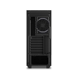 Sharkoon Számítógépház - RGB HEX (fekete; alsó táp; ATX,mATX; mITX; 6x120mm RGB LED; 2xUSB3.0 + 2xType-C Gen 2; I/O)