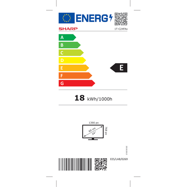 Sharp 24" 24FA2E HD Ready LED TV (Újracsomagolt)