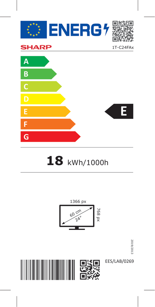 Sharp 24" 24FA2E HD Ready LED TV (Újracsomagolt)