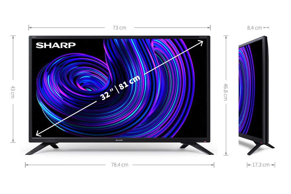 Sharp 32" 32EE2E HD Ready Smart LED TV