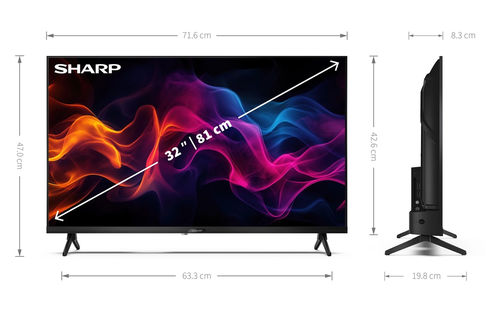 Sharp 32" 32GF3265E Full HD Google Smart QLED TV