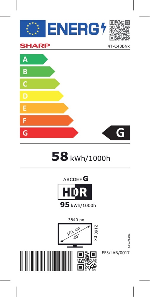 Sharp 40" 40BN3EA 4K UHD Android Smart LED TV