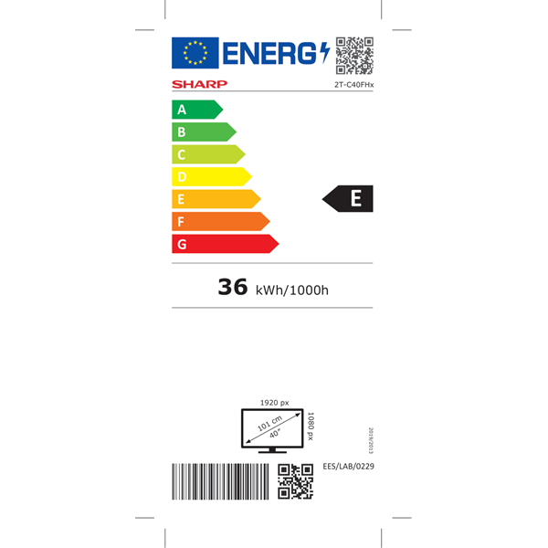 Sharp 40" 40FH2EA Full HD Android Smart LED TV (Újracsomagolt)