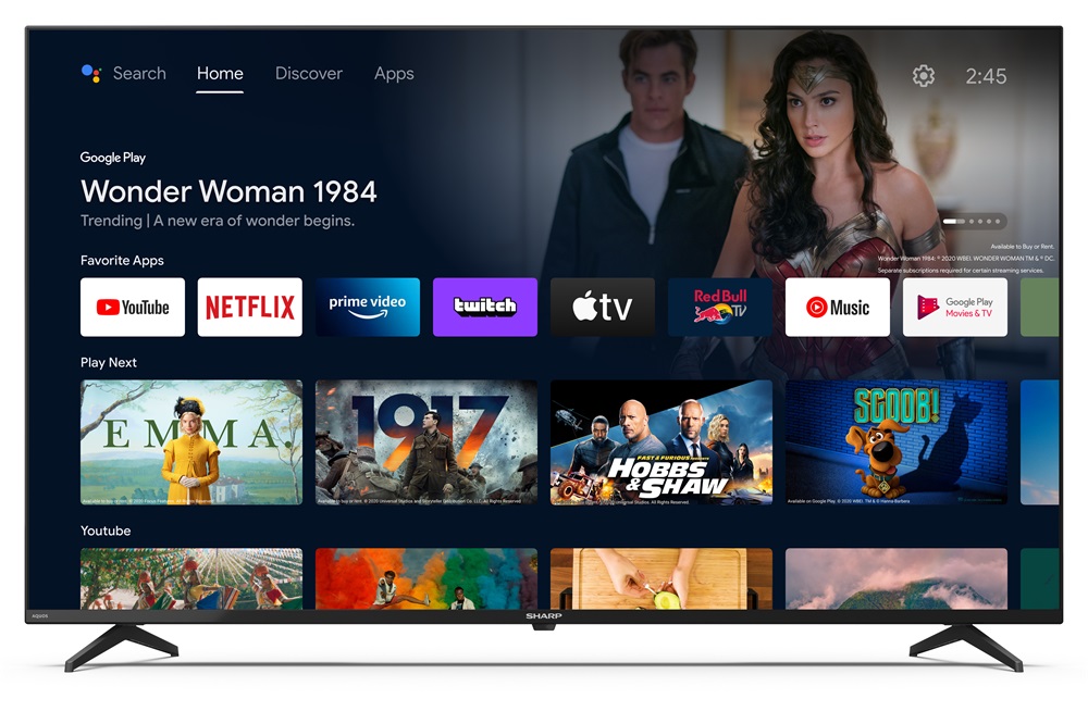 Sharp 55” 55FN2EA 4K UHD Android Smart LED TV