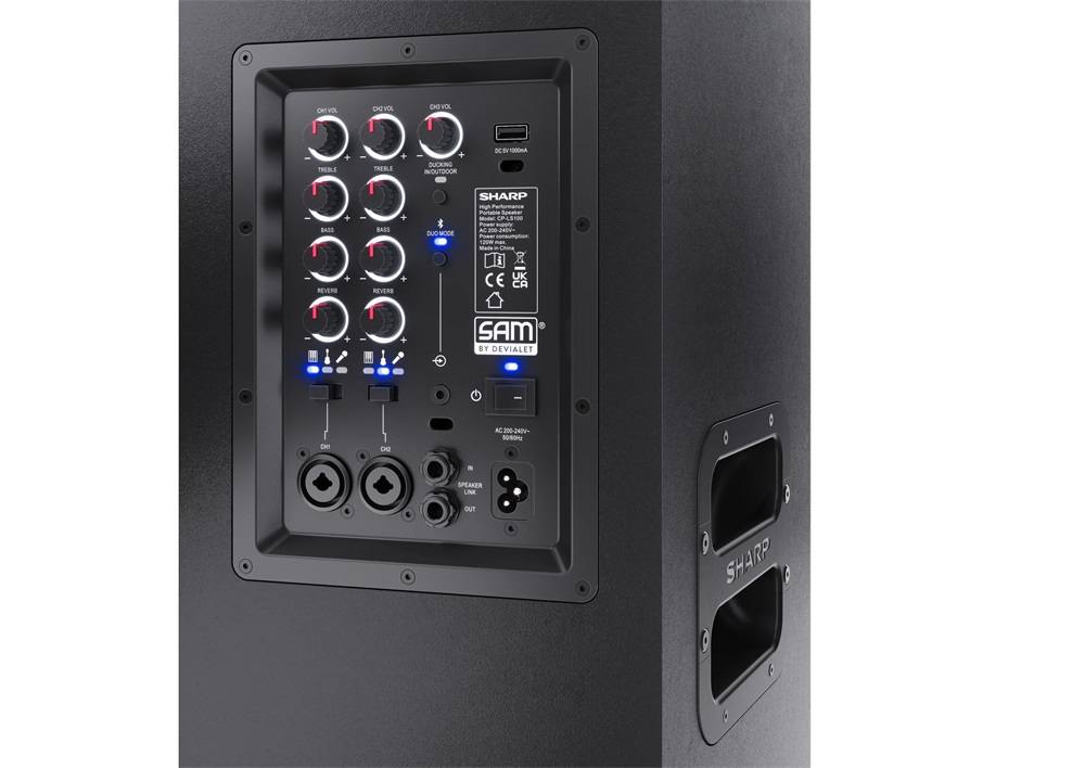 Sharp CP-LS100 SUMOBOX Bluetooth hordozható hangszóró