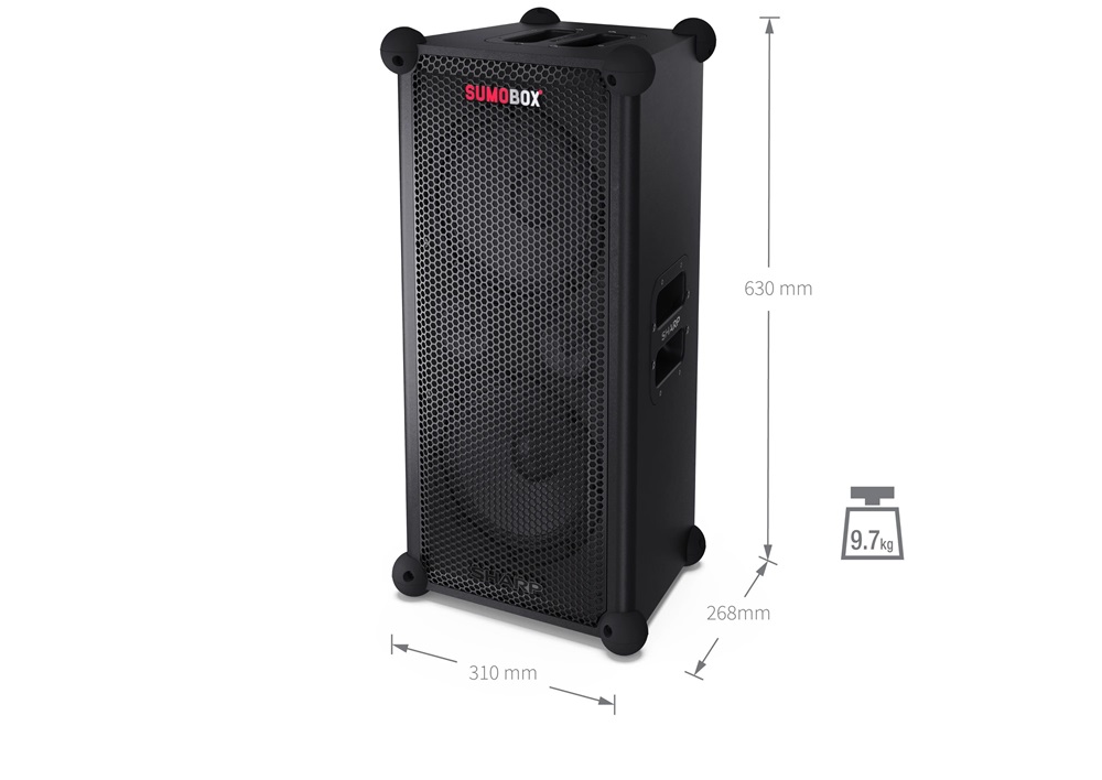 Sharp CP-LS100 SUMOBOX Bluetooth hordozható hangszóró