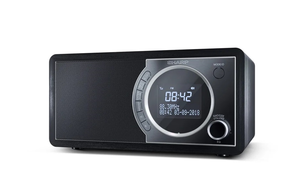 Sharp DR-450BK DAB+/RDS FM fekete rádió