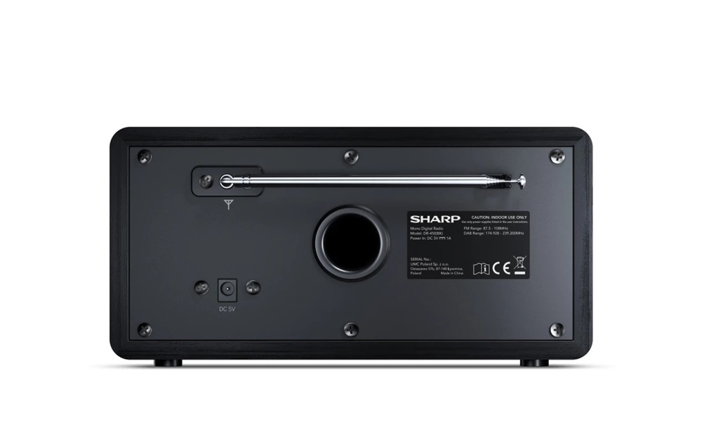 Sharp DR-450BK DAB+/RDS FM fekete rádió