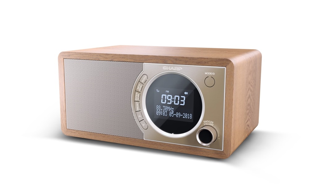 Sharp DR-450BR DAB+/RDS FM barna rádió