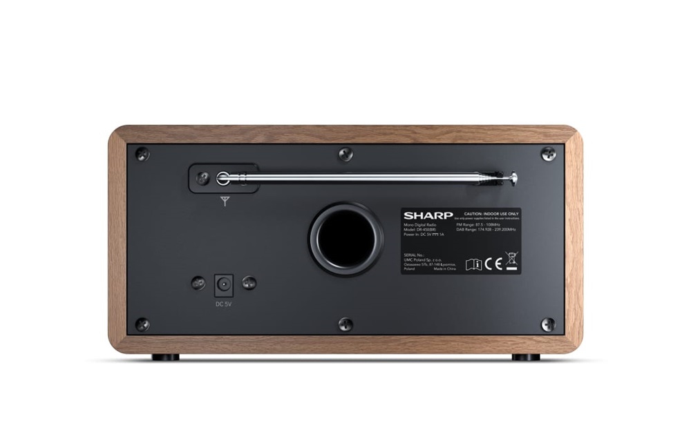 Sharp DR-450BR DAB+/RDS FM barna rádió