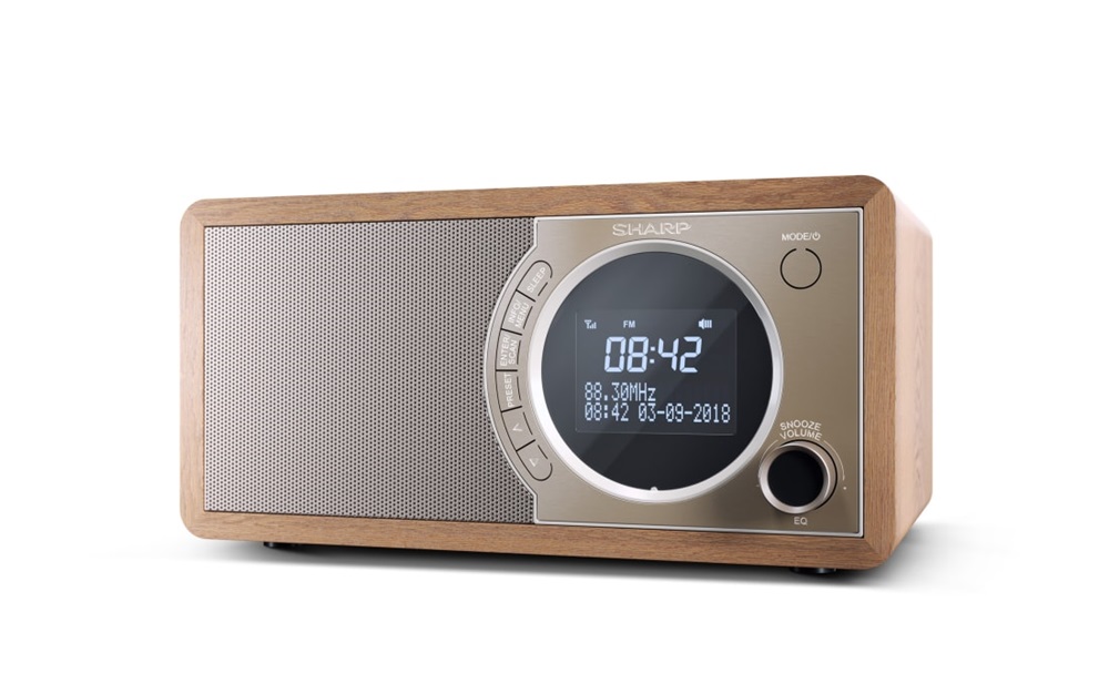 Sharp DR-450BR DAB+/RDS FM barna rádió