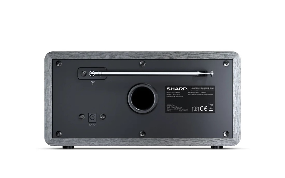 Sharp DR-450GR DAB+/RDS FM szürke rádió