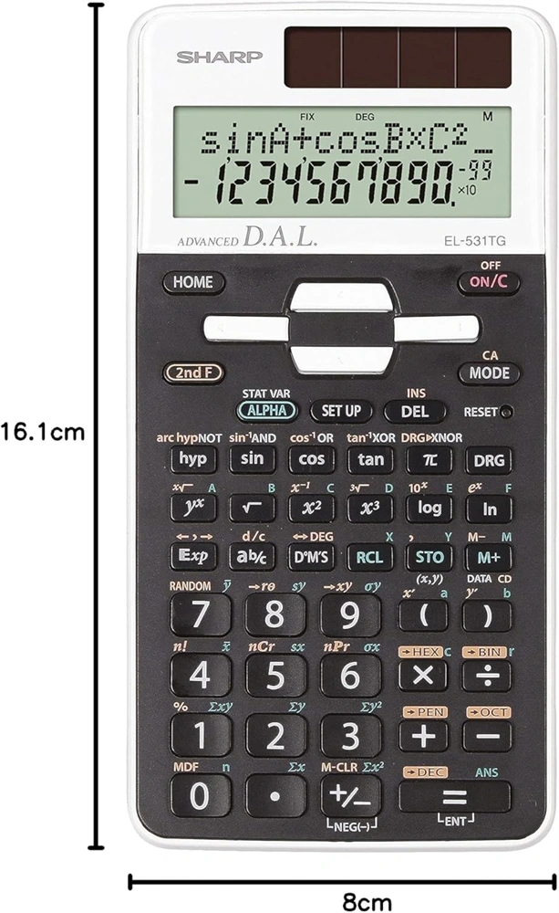 Sharp EL-531TGWH 273 funkciós tudományos számológép