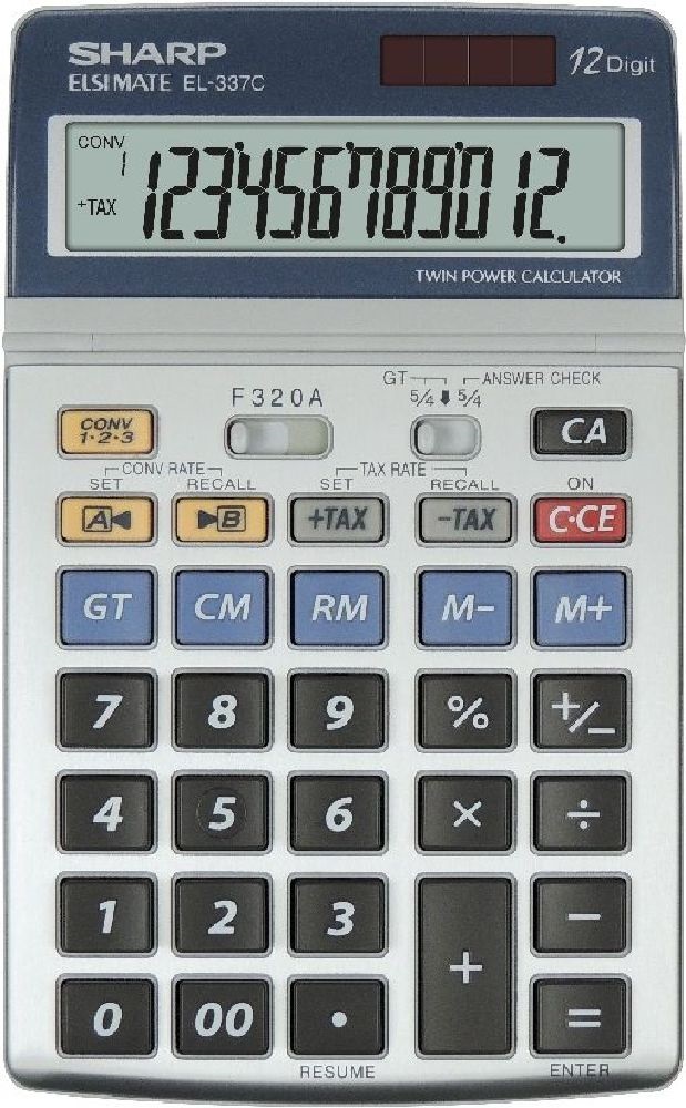 Sharp EL337C irodai asztali számológép