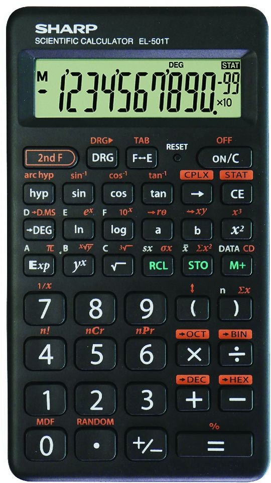 Sharp EL-501TBWH 146 funkciós tudományos számológép