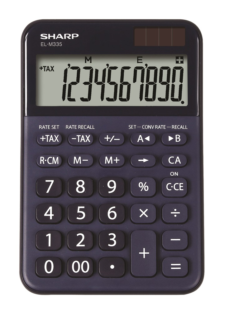 Sharp ELM-335B-BL napelemes asztali számológép