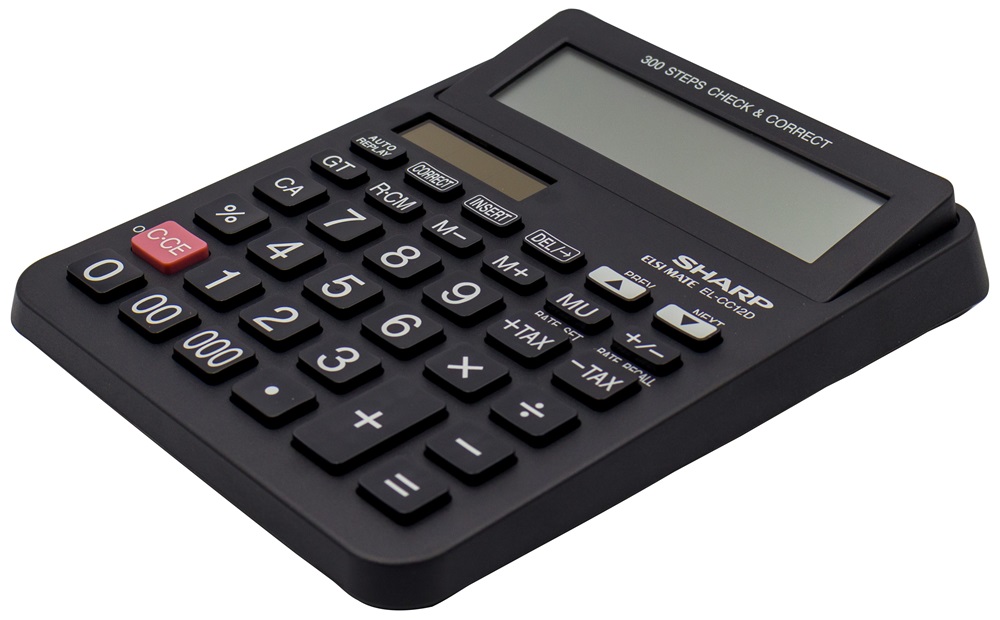 Sharp EL-CC12D napelemes irodai számológép