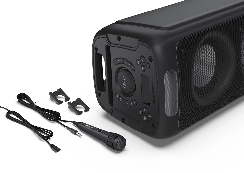Sharp PS-949 fekete Bluetooth akkumulátoros party hangszóró