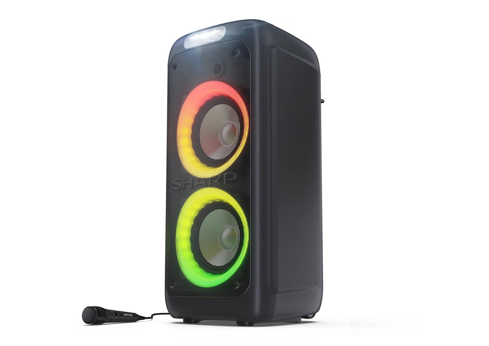 Sharp PS-949 fekete Bluetooth akkumulátoros party hangszóró