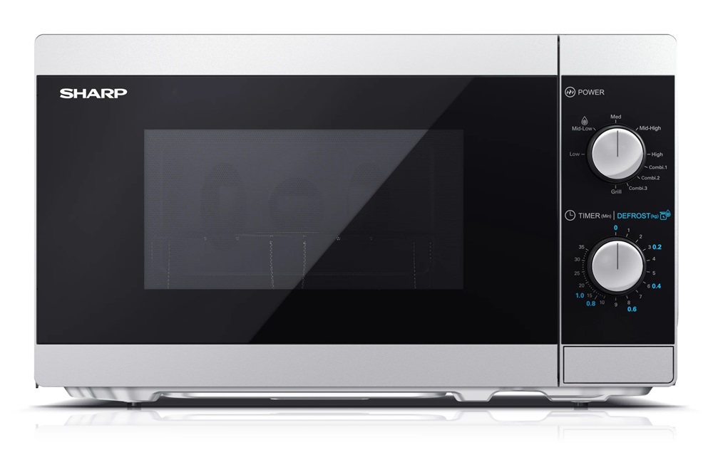 Sharp YC-MG01ES 1000W 20L ezüst grillezős mikrohullámú sütő