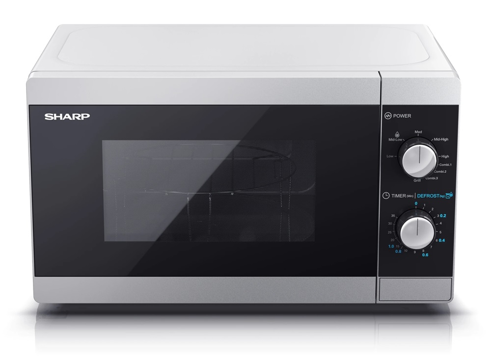 Sharp YC-MG01ES 1000W 20L ezüst grillezős mikrohullámú sütő