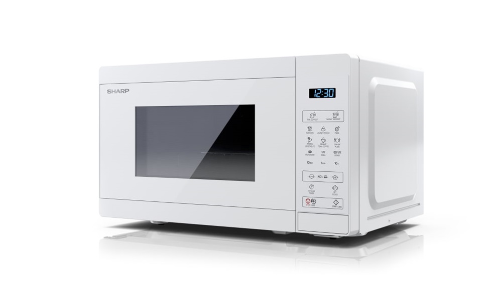 Sharp YC-MG02EC 800W 20L fehér grillezős mikrohullámú sütő