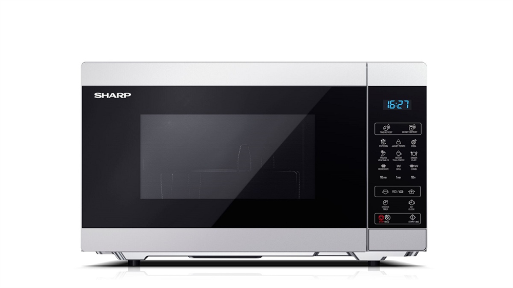 Sharp YC-MG51ES 900W 25L ezüst grillezős mikrohullámú sütő