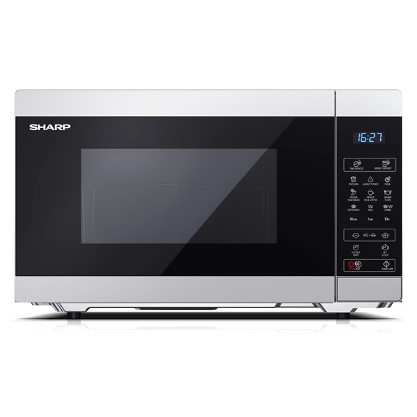 Sharp YC-MG51ES 900W 25L ezüst grillezős mikrohullámú sütő