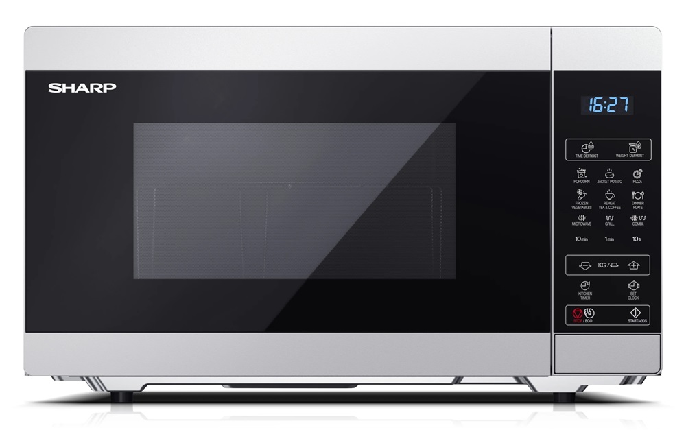 Sharp YC-MG51ES 900W 25L ezüst grillezős mikrohullámú sütő