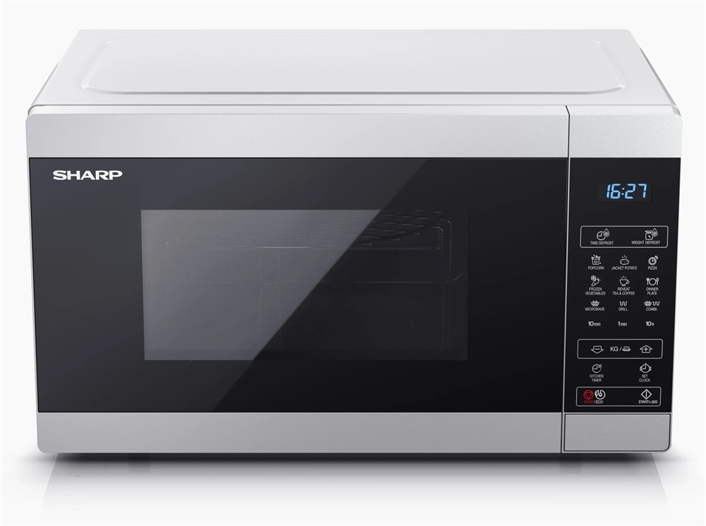 Sharp YC-MG51ES 900W 25L ezüst grillezős mikrohullámú sütő