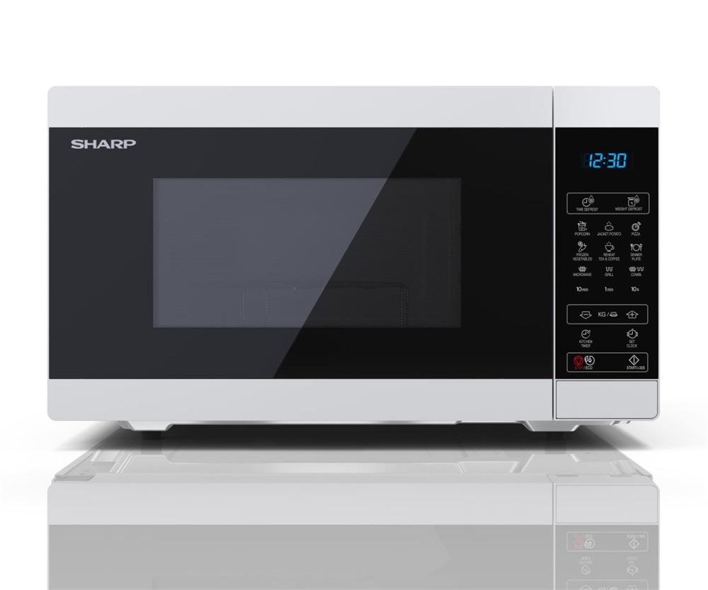 Sharp YC-MG51E-W 900W 25L fehér mikrohullámú sütő