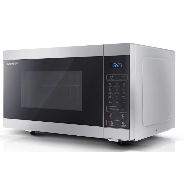 Sharp YC-MG81ES 900W 28L ezüst grillezős mikrohullámú sütő