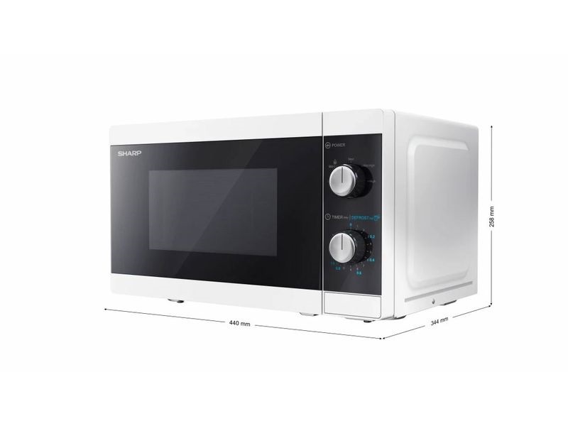 Sharp YC-MS01EW 800W 20L fekete mikrohullámú sütő