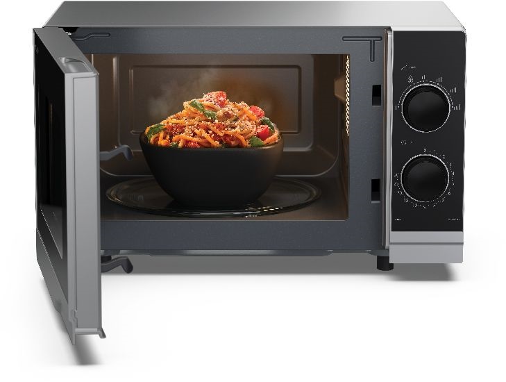 Sharp YC-PS201AE-S 700W 20L ezüst mikrohullámú sütő