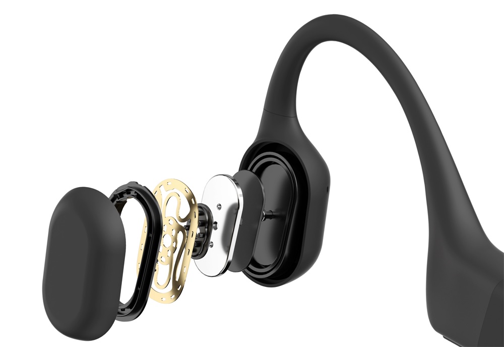Shokz OpenRun Mini USB-C csontvezetéses Bluetooth fekete Open-Ear sport fejhallgató