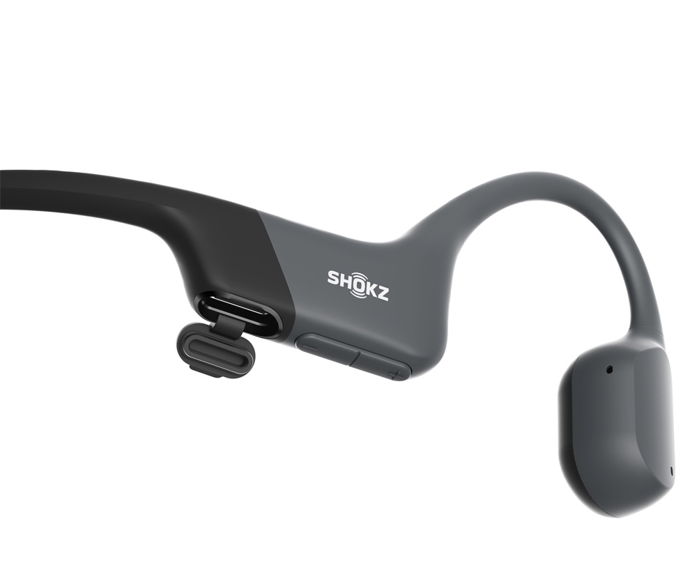 Shokz OpenRun Mini USB-C csontvezetéses Bluetooth fekete Open-Ear sport fejhallgató