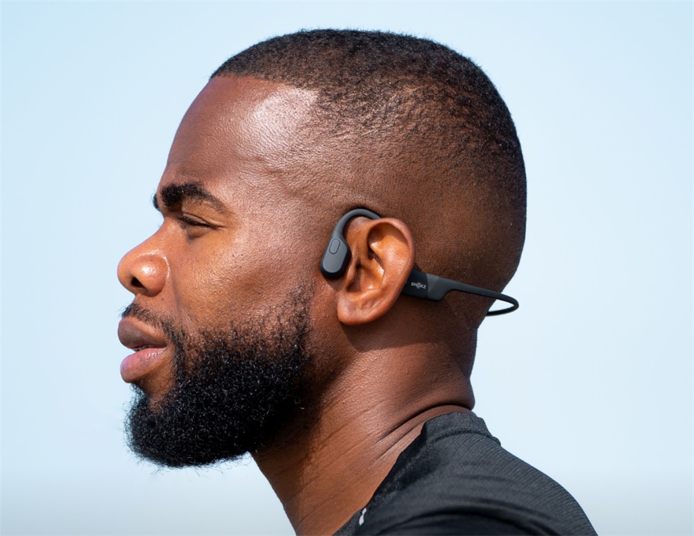 Shokz OpenRun Mini USB-C csontvezetéses Bluetooth fekete Open-Ear sport fejhallgató