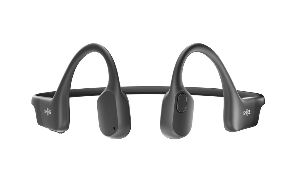 Shokz OpenRun USB-C csontvezetéses Bluetooth fekete Open-Ear sport fejhallgató