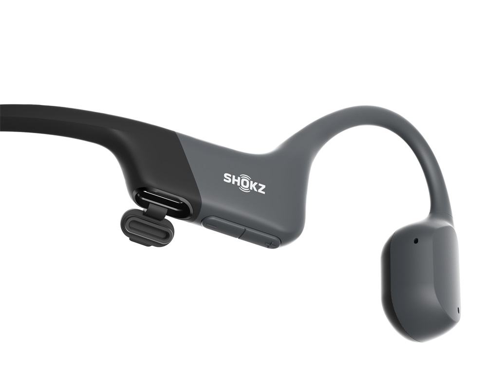 Shokz OpenRun USB-C csontvezetéses Bluetooth fekete Open-Ear sport fejhallgató