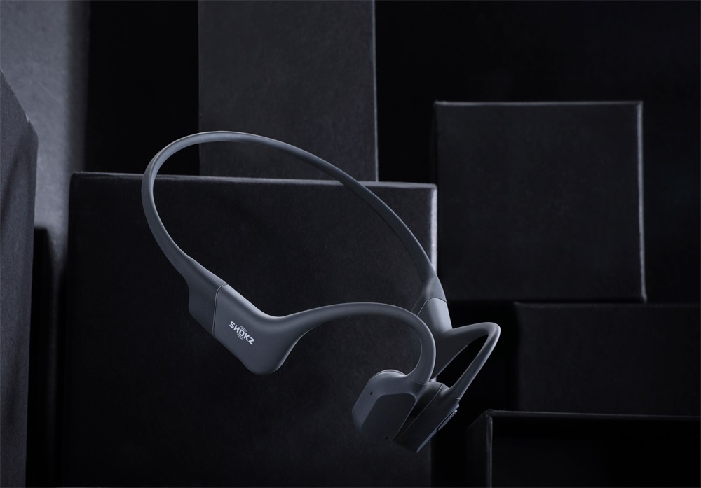 Shokz OpenRun USB-C csontvezetéses Bluetooth fekete Open-Ear sport fejhallgató