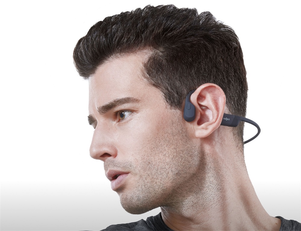Shokz OpenRun USB-C csontvezetéses Bluetooth fekete Open-Ear sport fejhallgató