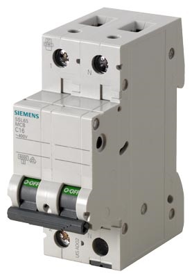 Siemens 5SL6516-7 6KA 1+N-P C 16A kismegszakító