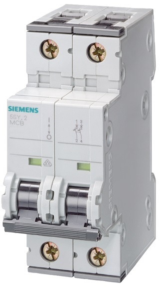 Siemens 5SY5205-7 440V DC, 400V Ac 10kA 2P C  kismegszakító