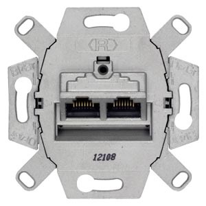 Siemens 5TG2026-2 UAE 2X8pólusú RJ45 STP CAT6 E informatikai csatlakozóaljzat
