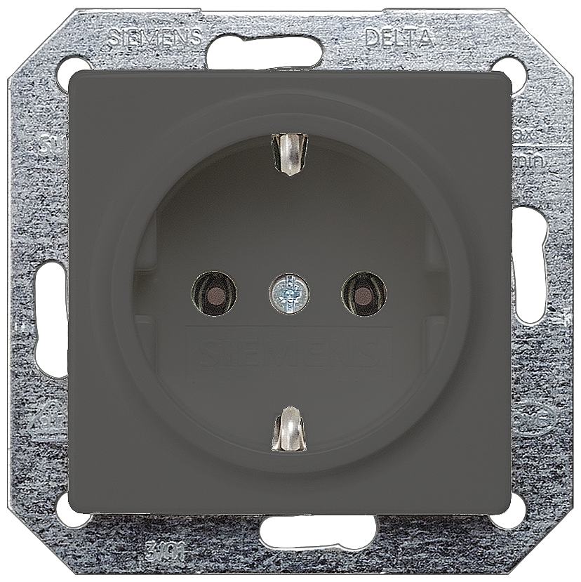 Siemens 5UB1921 DELTA I-SYSTEM antracit 2P+F dugalj