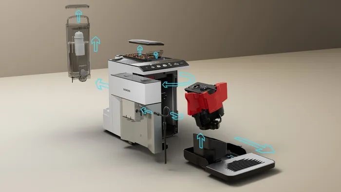 Siemens TP515R02 ezüst automata kávéfőző