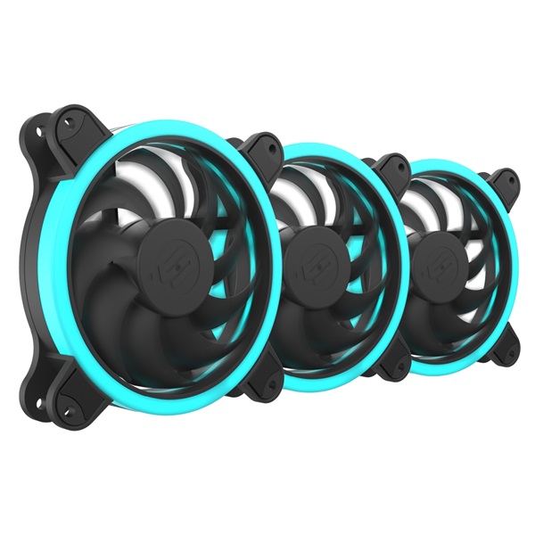 SilentiumPC 120mm Sigma HP 120 Corona RGB 3-pack ház hűtőventilátor