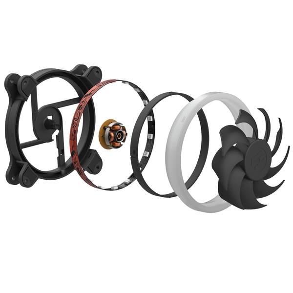 SilentiumPC 120mm Sigma HP 120 Corona RGB 3-pack ház hűtőventilátor