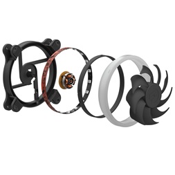SilentiumPC 120mm Sigma HP 120 Corona RGB 3-pack ház hűtőventilátor